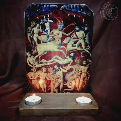 Ritual-Altar-Kerzenhalter - Höllenschlund - Mittelalterliche Dämonen (XV)