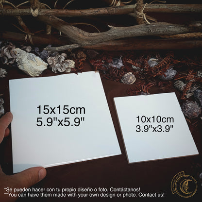 Manuscrit enluminé de Baphomet - Décoration en carreaux de céramique -