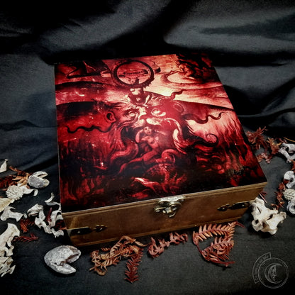 Coffret en Bois Bouche de l'Enfer - Art Théodore Galle