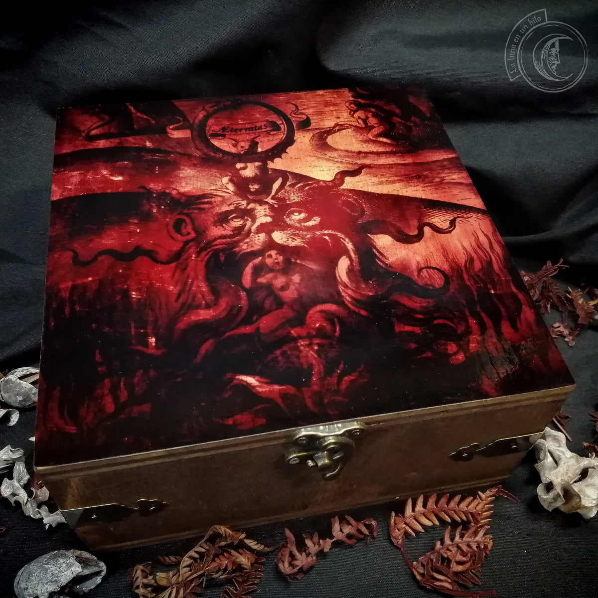 Coffret en Bois Bouche de l'Enfer - Art Théodore Galle
