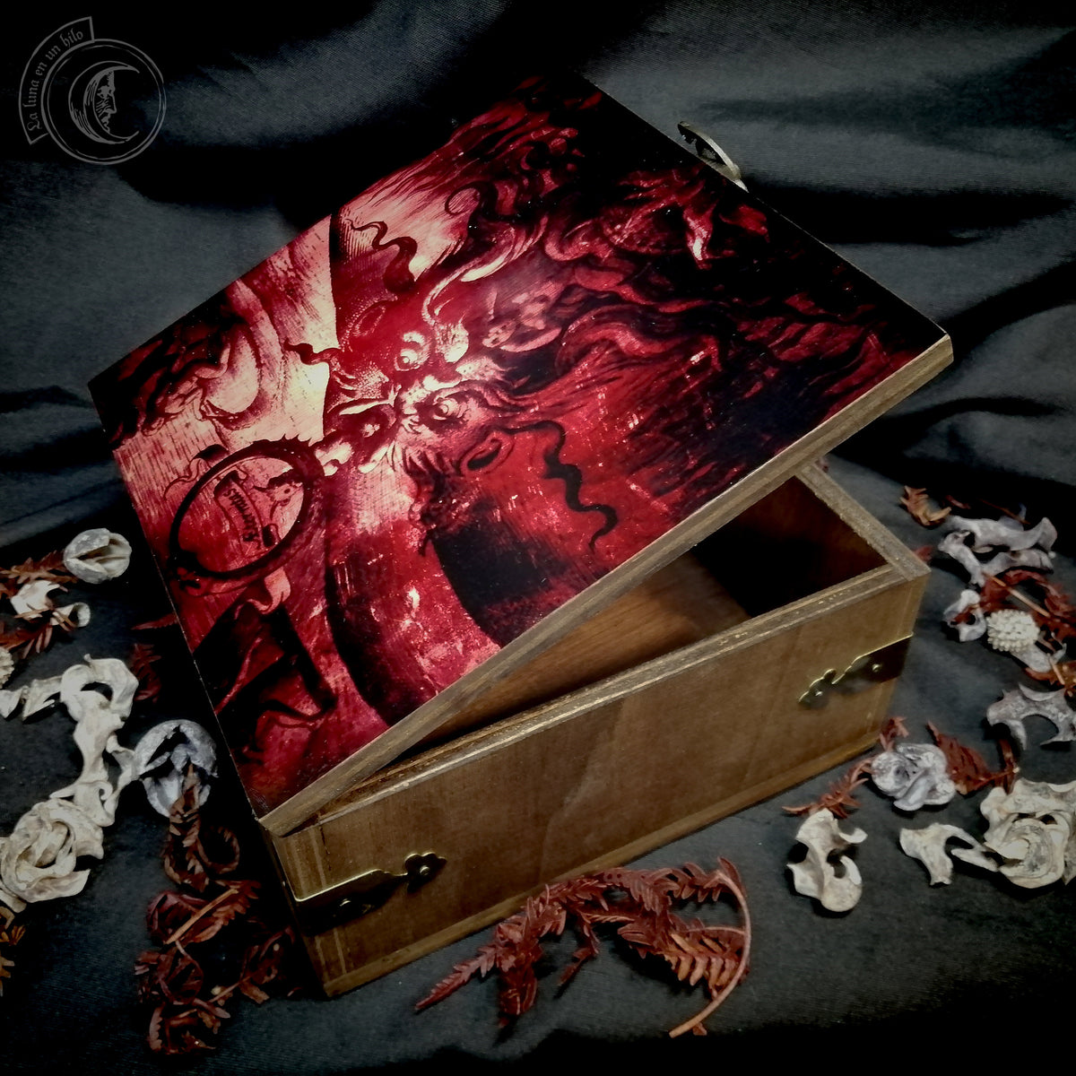 Coffret en Bois Bouche de l'Enfer - Art Théodore Galle