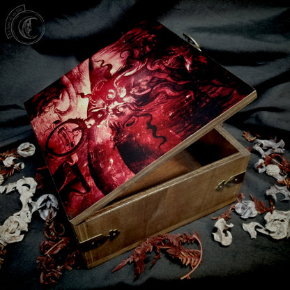 Coffret en Bois Bouche de l'Enfer - Art Théodore Galle