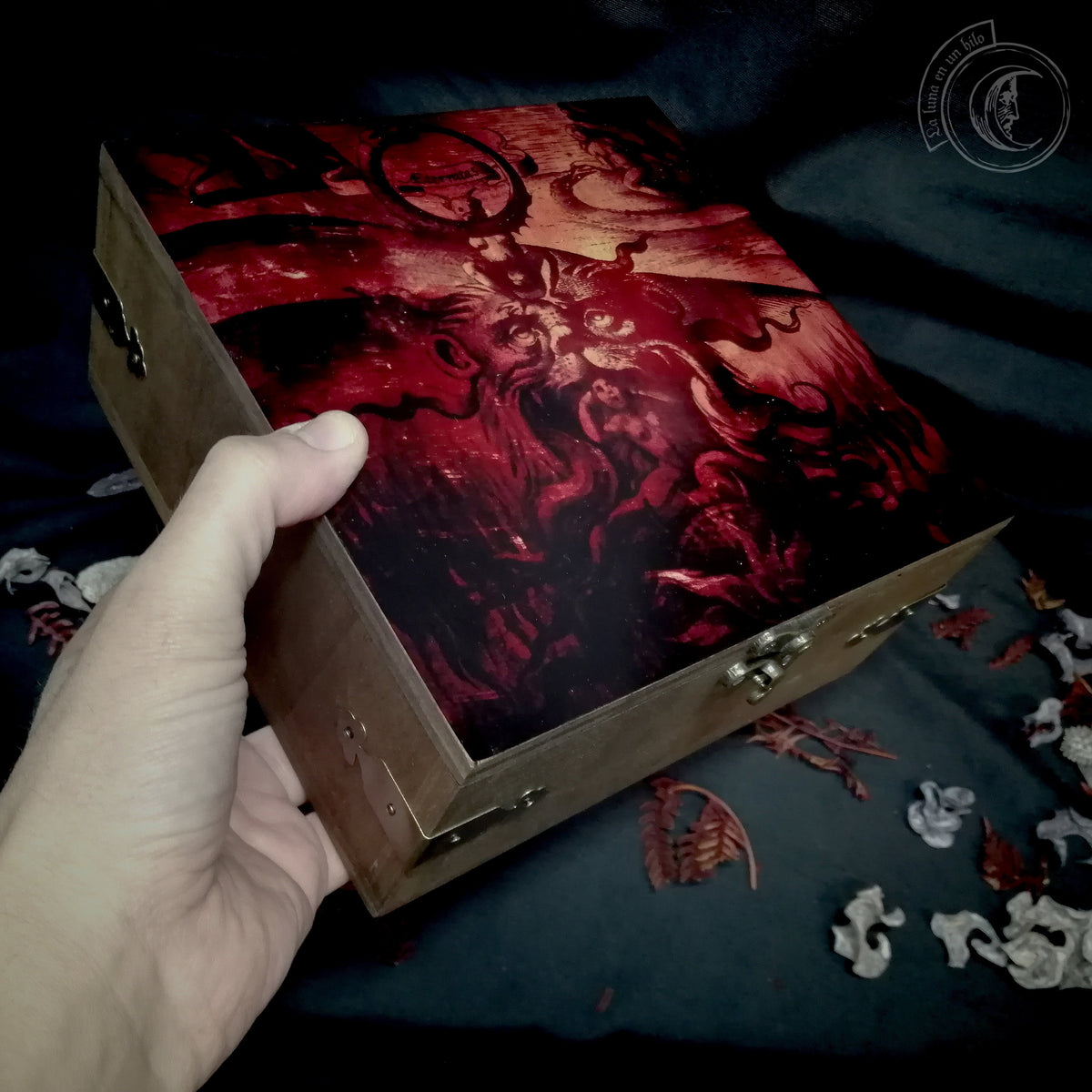 Coffret en Bois Bouche de l'Enfer - Art Théodore Galle