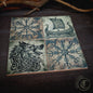 Norse Altar Tile Set of 4 - Viking Ceramic Home Decor