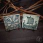 2x Viking Ceramic Tiles - Drakkar & Vegvisir