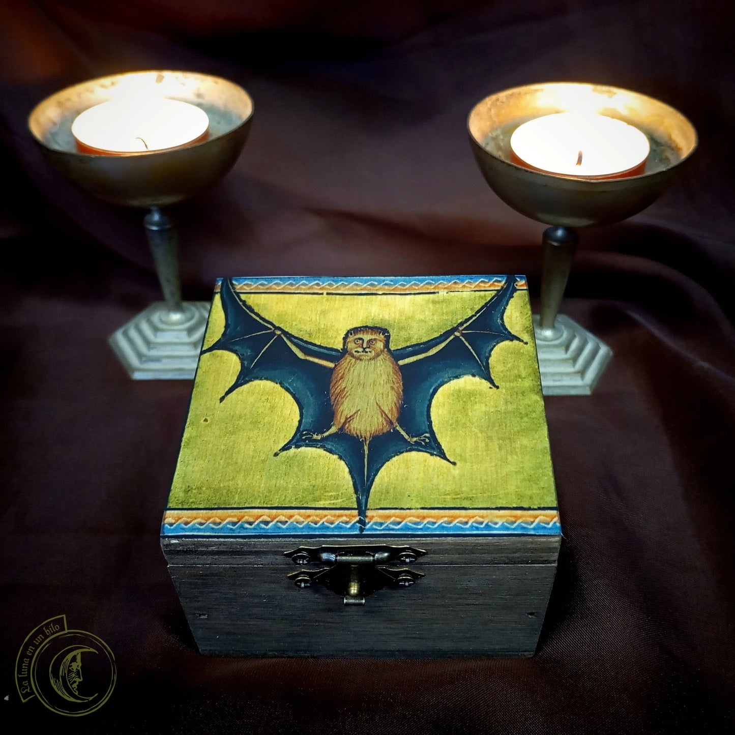 Aberdeen Bestiary Bat Wooden Box - Medieval & Gothic Art