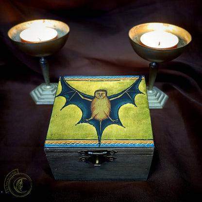 Aberdeen Bestiary Bat Wooden Box - Medieval & Gothic Art