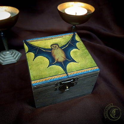Aberdeen Bestiary Bat Wooden Box - Medieval & Gothic Art