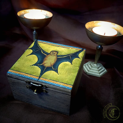 Aberdeen Bestiary Bat Wooden Box - Medieval & Gothic Art