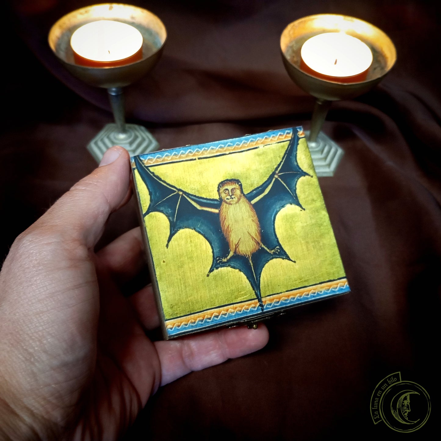 Aberdeen Bestiary Bat Wooden Box - Medieval & Gothic Art