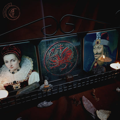 Gothic Wrought Iron Shelf - Vampire Altar Display & Wall Decor