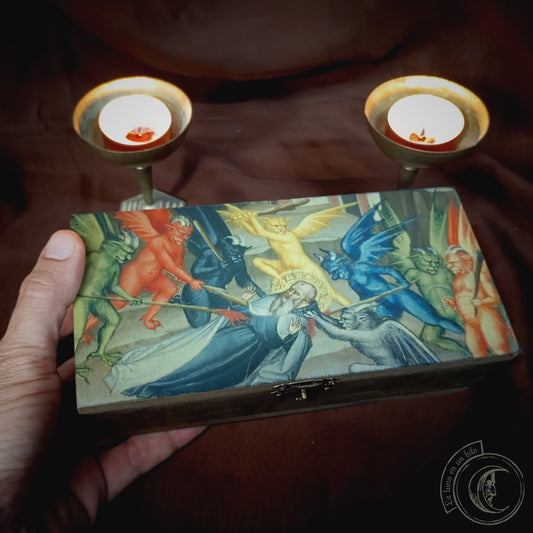 Caja de Demonios Medievales - Arte Gótico Siglo XIV de Cenni di Francesco
