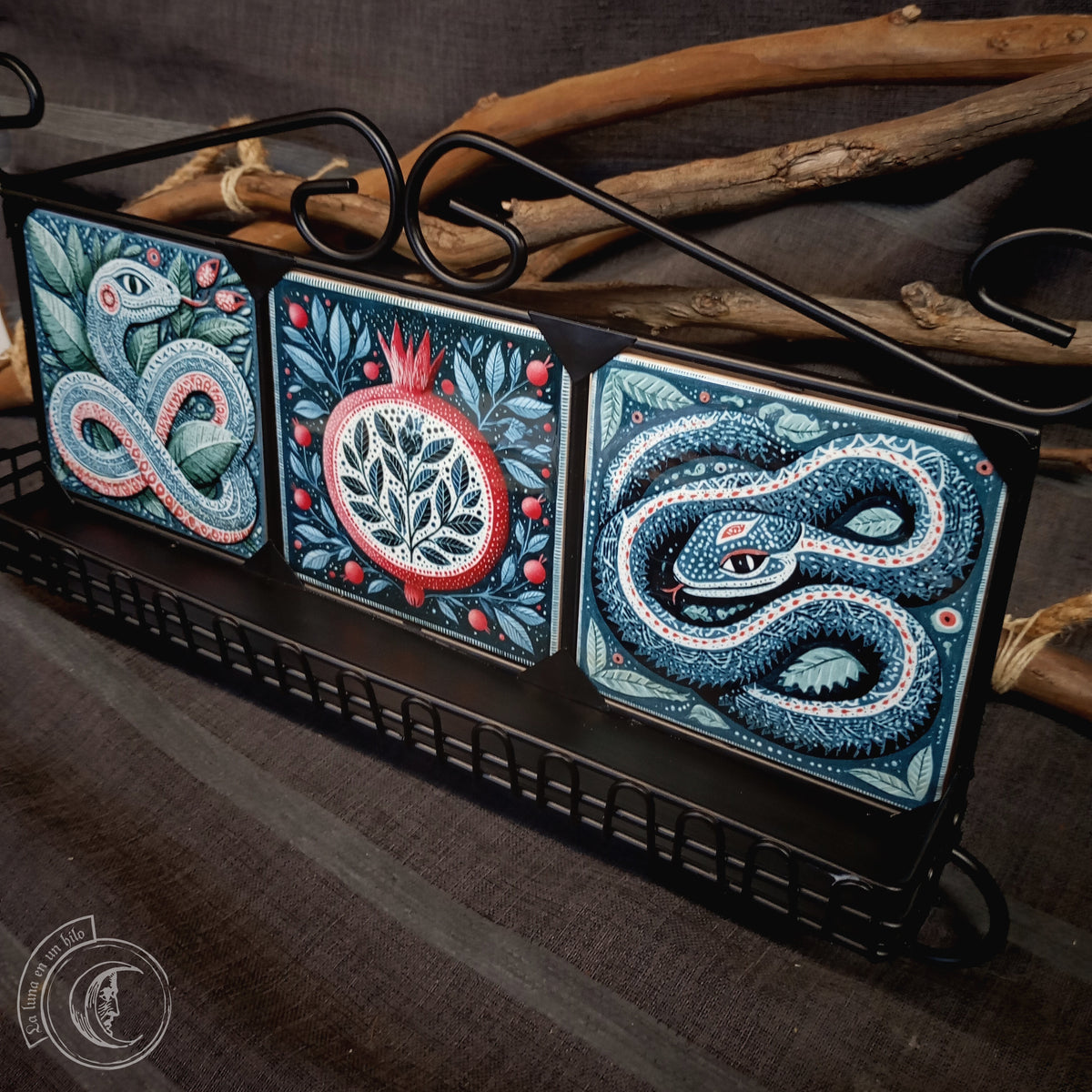 Étagère Murale Serpent Alébrijé Mexicain | Autel Fer Forgé
