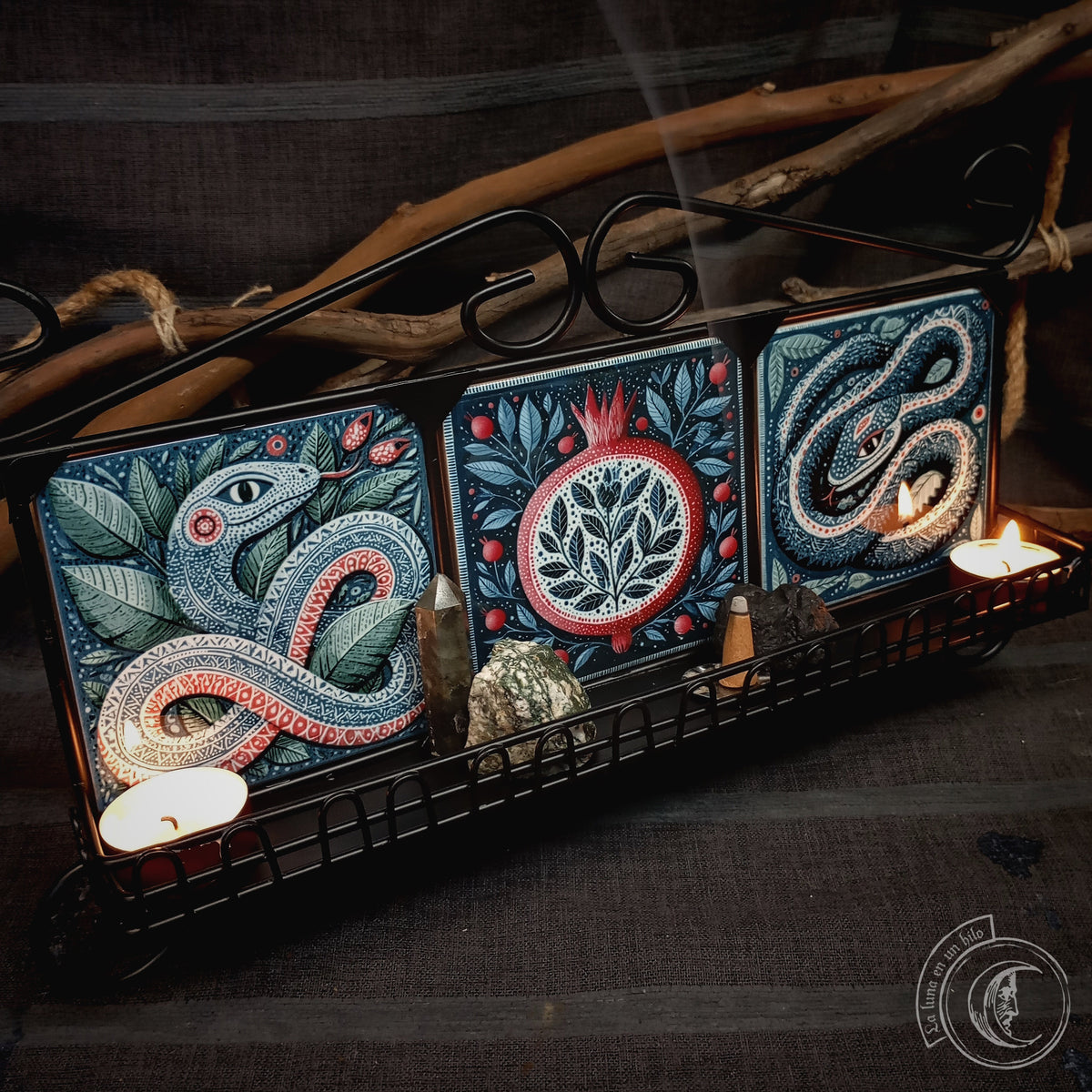 Étagère Murale Serpent Alébrijé Mexicain | Autel Fer Forgé