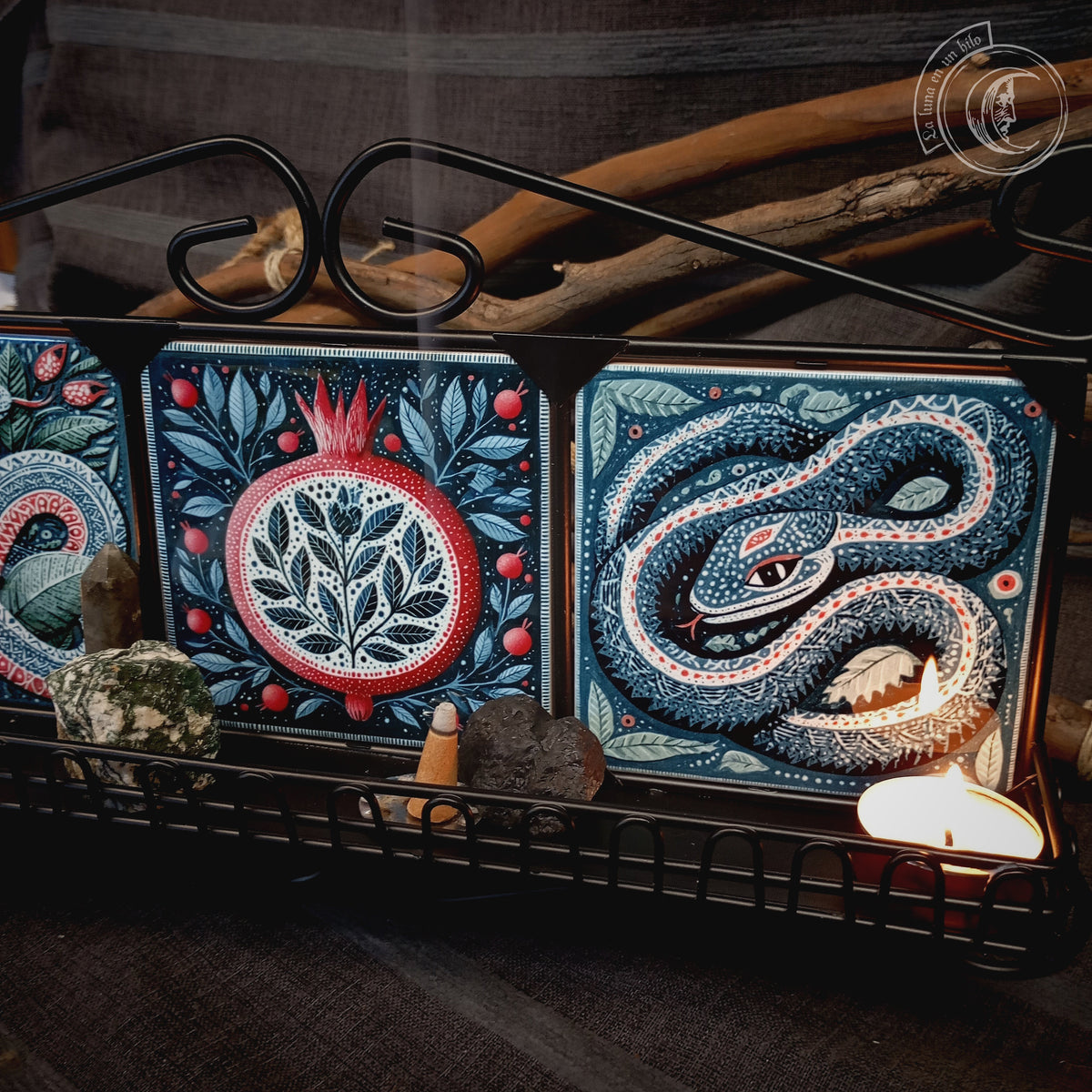 Étagère Murale Serpent Alébrijé Mexicain | Autel Fer Forgé