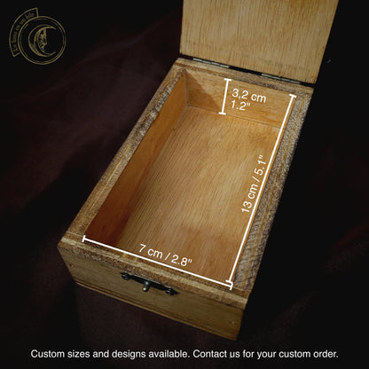 Caja de Tarot Bruja Whimsigothic - Estuche de Madera Estilo Folk Art 