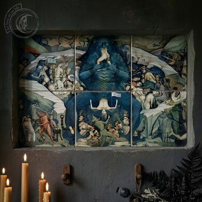 Murales in piastrelle di ceramica – Inferno di Giovanni da Modena