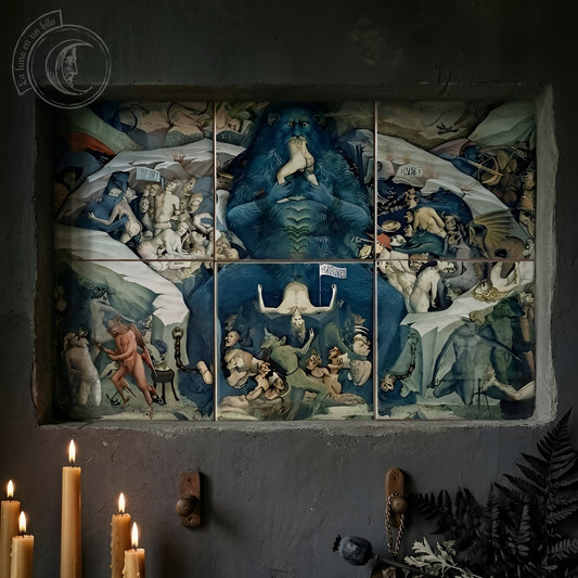 Murales in piastrelle di ceramica – Inferno di Giovanni da Modena